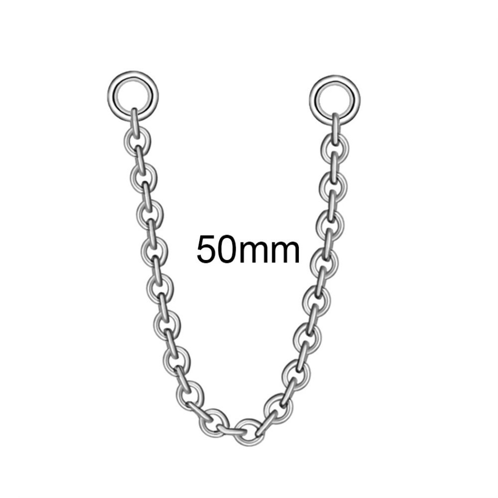 Body Jewelry Nose - Fashion Titanium Nose Chain Three Layer