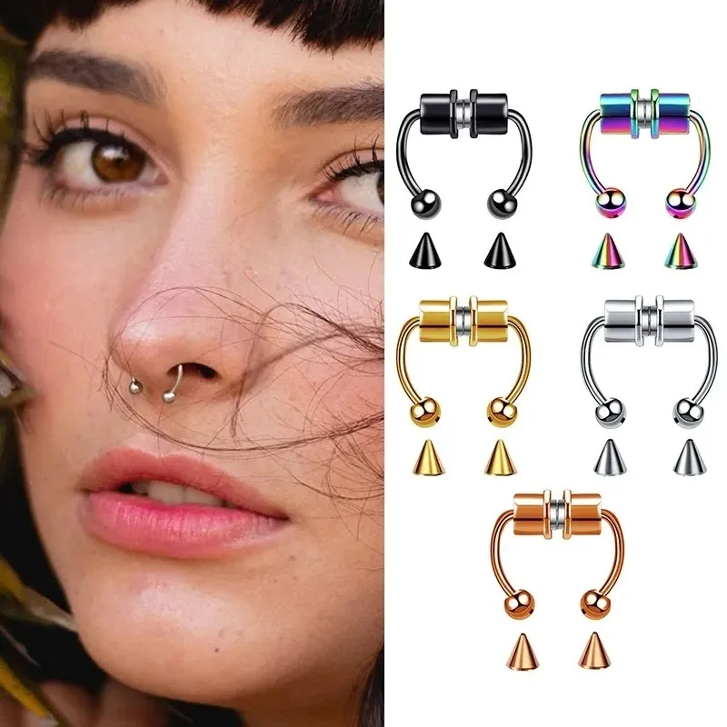 1/2/3Pcs Fake Magnetic Nose Ri – Body Jewelry Nose Bewertung und Preis