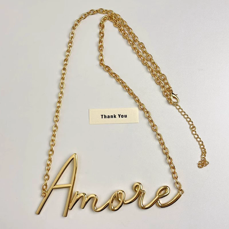 2025 New Retro Gold Letter Wai – Body Jewelry Chain Bewertung und Preis