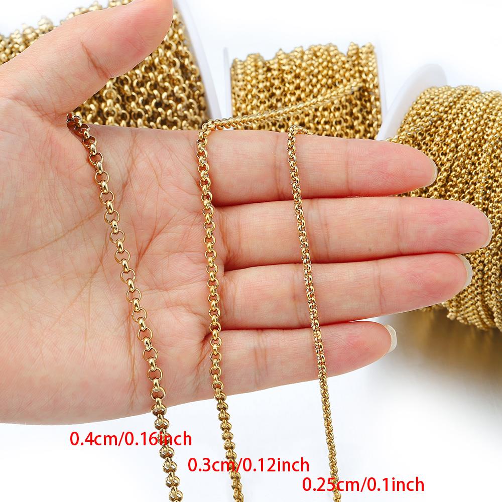 1 meter 2-4mm Stainless Steel  – Body Jewelry Chain Bewertung und Preis