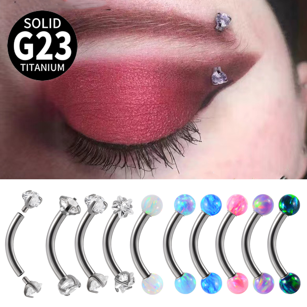 1PC G23 Titanium CZ Internally – Rook Curved Barbell Bewertung und Preis