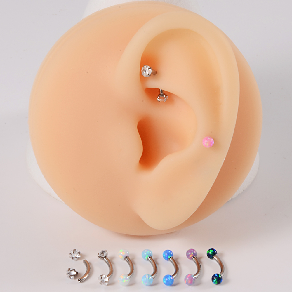 1PC G23 Titanium CZ Internally – Rook Curved Barbell Bewertung und Preis