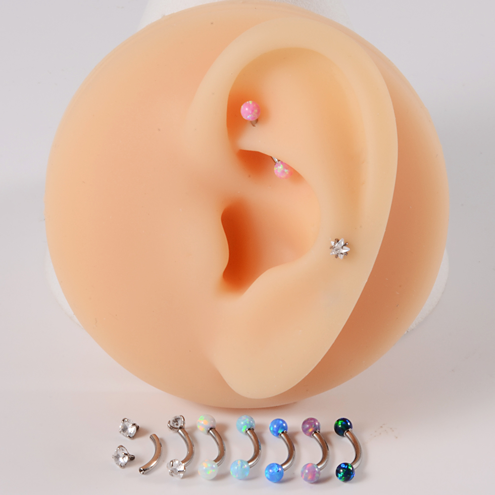 1PC G23 Titanium CZ Internally – Rook Curved Barbell Bewertung und Preis
