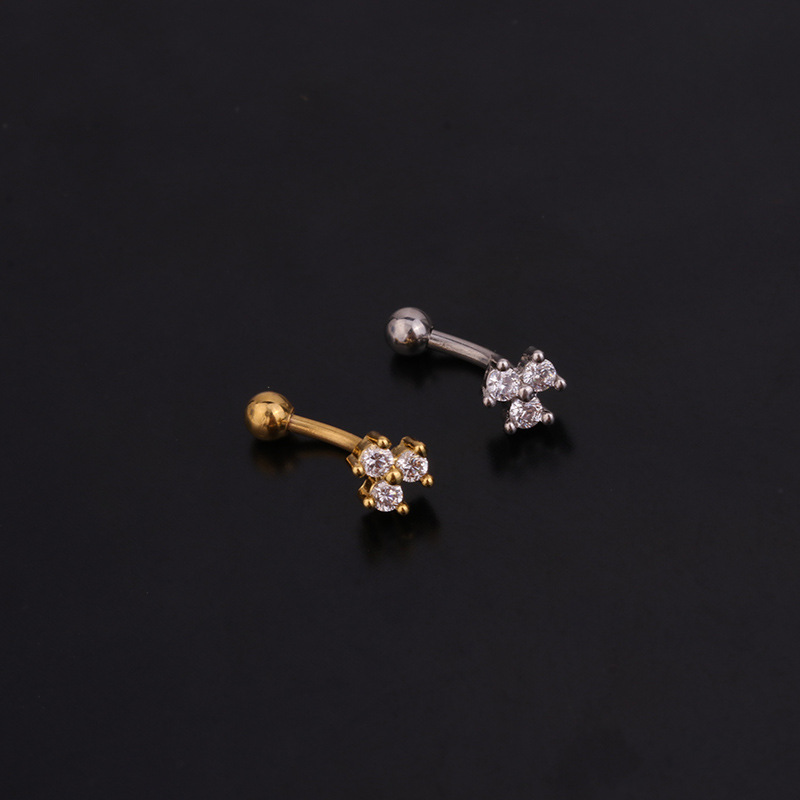 1Pc 1.2x8mm Eyebrow  Daith Snu – Rook Curved Barbell Bewertung und Preis