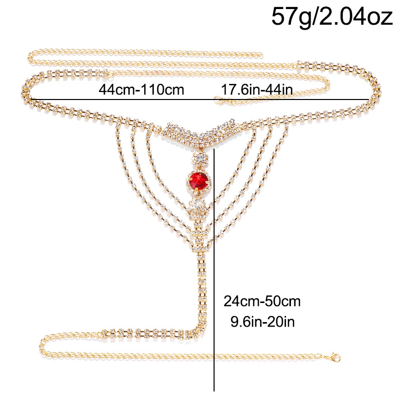 Crystal Rhinestone Body Chain  – Body Jewelry Helix Bewertung und Preis