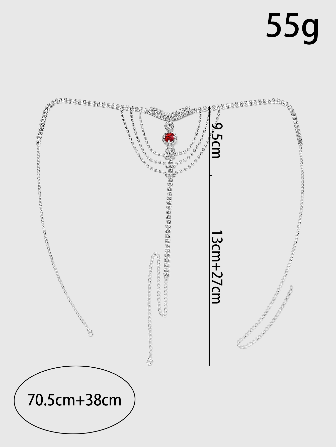 Crystal Rhinestone Body Chain  – Body Jewelry Helix Bewertung und Preis
