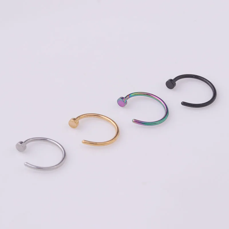 5pcs/lot 20G Nose Ring Hoop, 6 – Body Jewelry Nose Bewertung und Preis