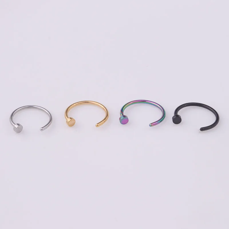 5pcs/lot 20G Nose Ring Hoop, 6 – Body Jewelry Nose Bewertung und Preis