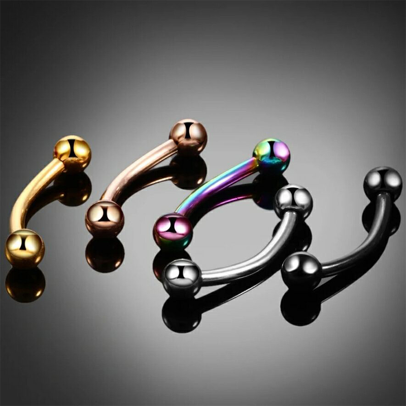 20pc/set Steel Eyebrow Banana  – Rook Curved Barbell Bewertung und Preis