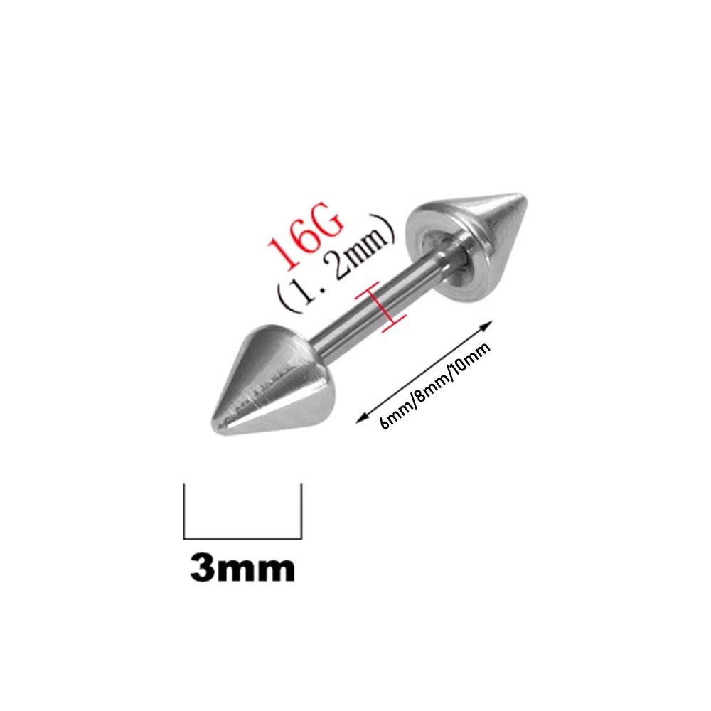 2Pcs 16G Spike Eyebrow Piercin – Rook Curved Barbell Bewertung und Preis