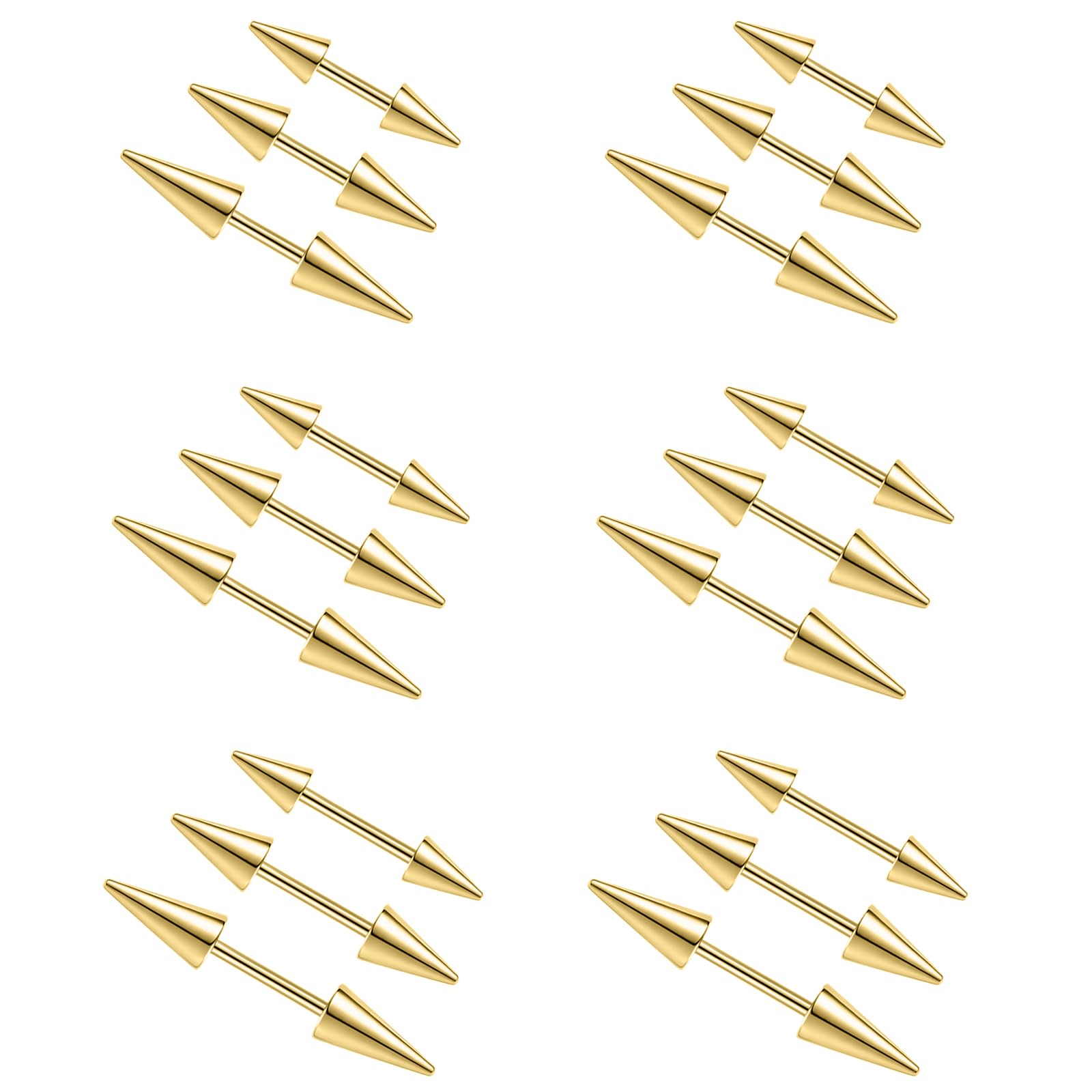 2Pcs 16G Spike Eyebrow Piercin – Rook Curved Barbell Bewertung und Preis