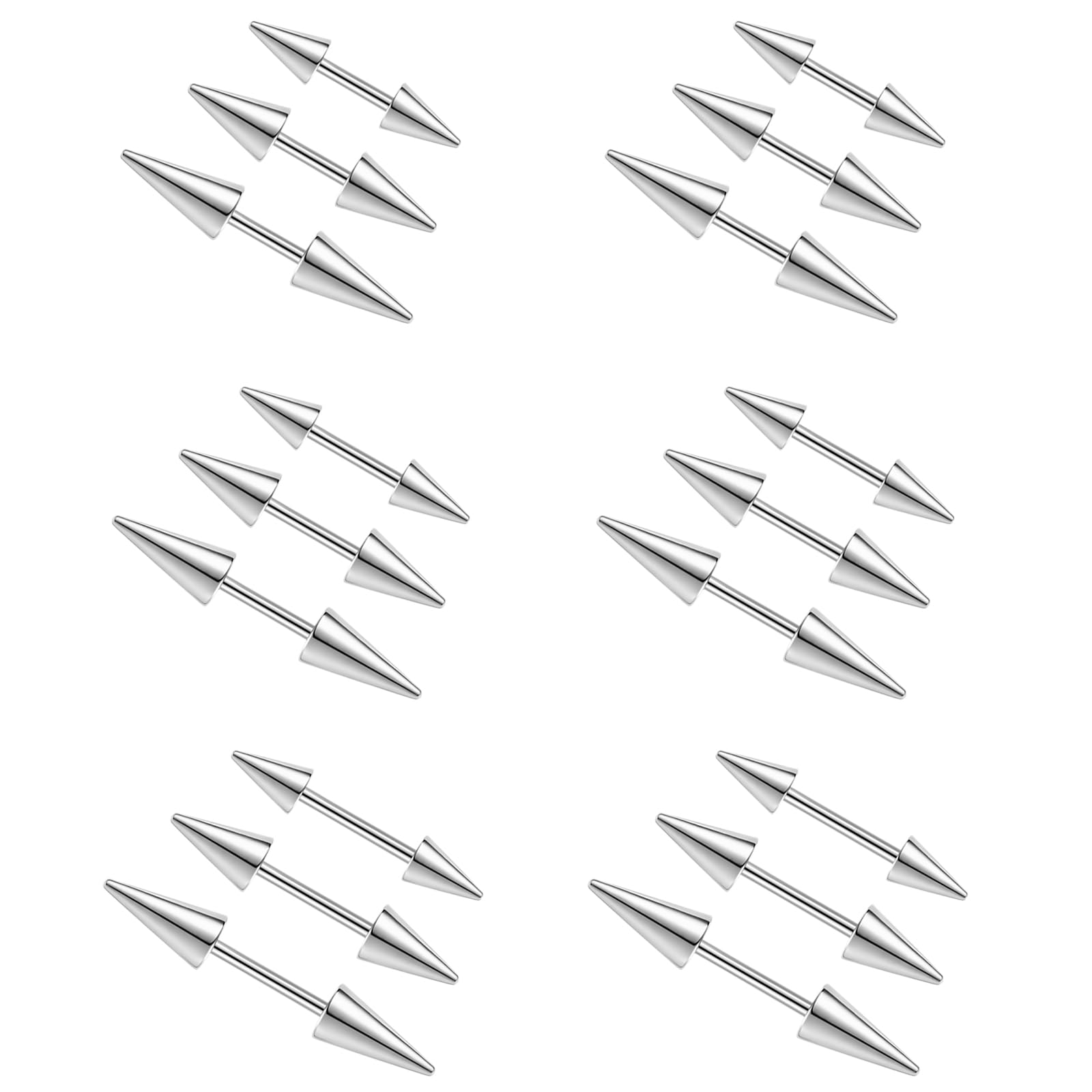 2Pcs 16G Spike Eyebrow Piercin – Rook Curved Barbell Bewertung und Preis