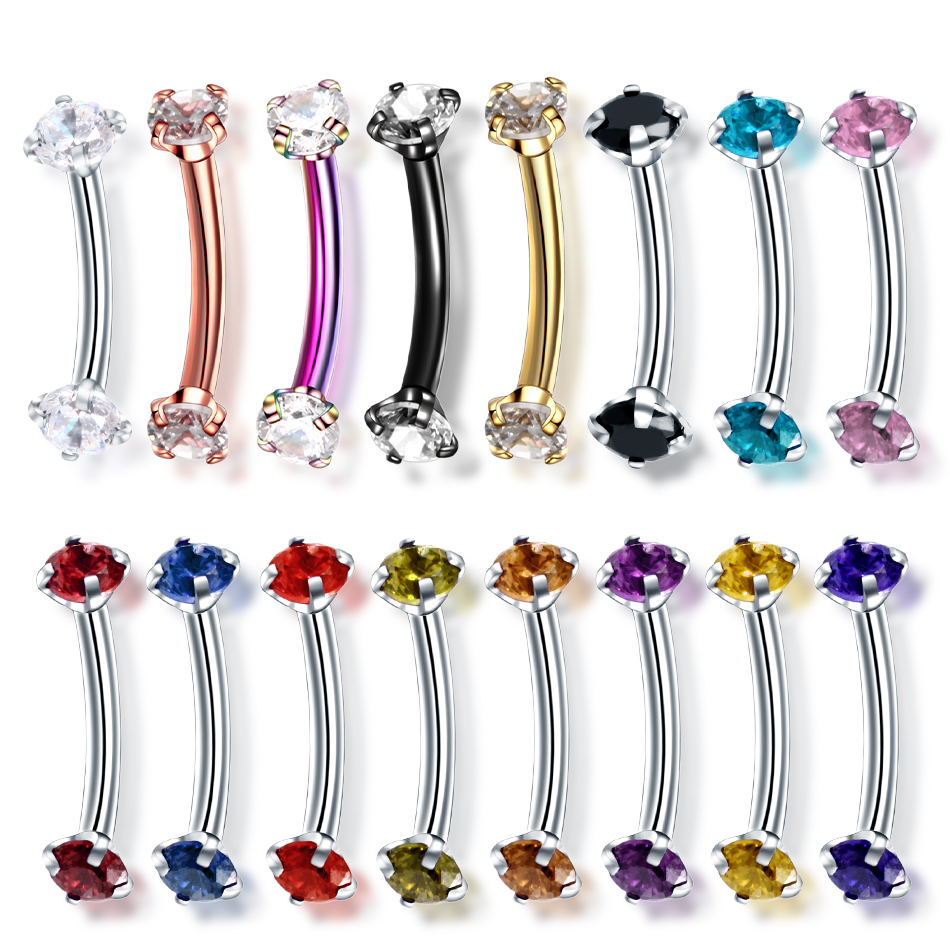 1PC Steel Curved Barbell Pierc – Rook Curved Barbell Bewertung und Preis