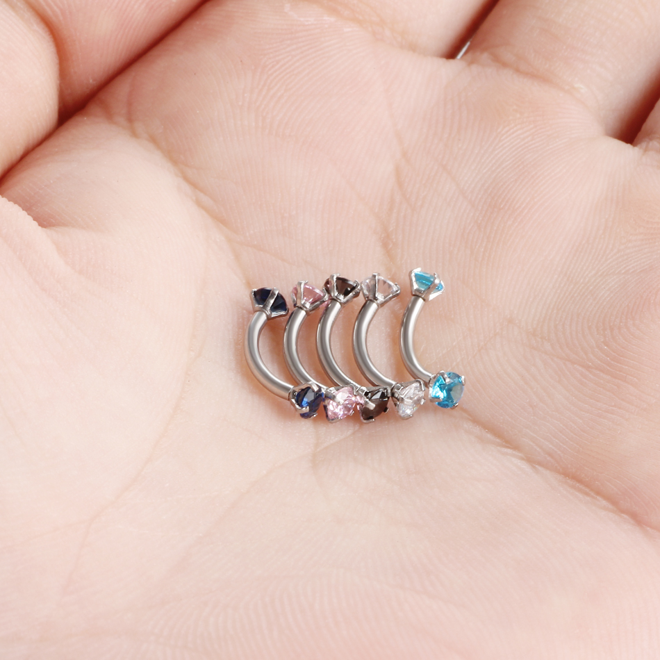 1PC Steel Curved Barbell Pierc – Rook Curved Barbell Bewertung und Preis