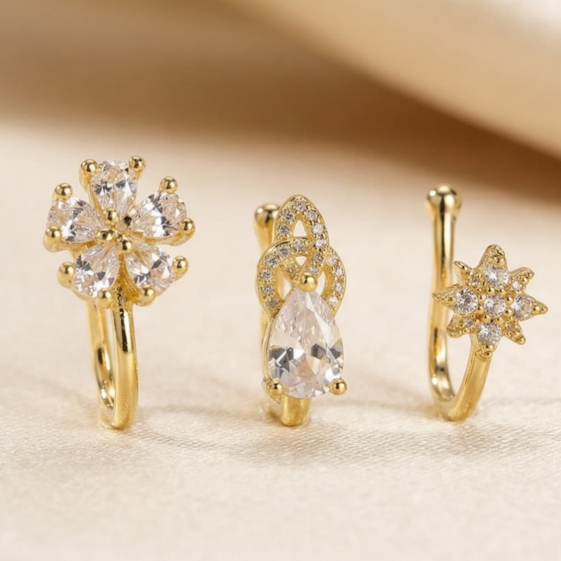3-piece French style minimalis – Body Jewelry Nose Bewertung und Preis