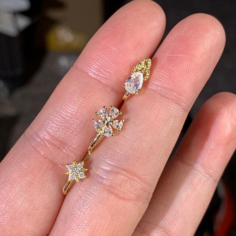 3-piece French style minimalis – Body Jewelry Nose Bewertung und Preis