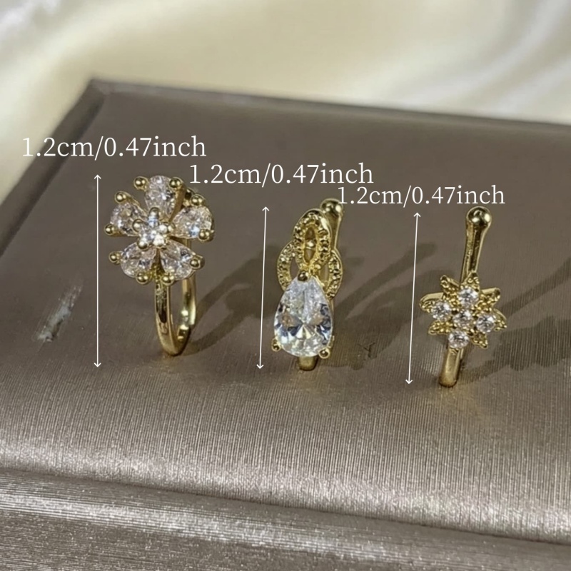 3-piece French style minimalis – Body Jewelry Nose Bewertung und Preis