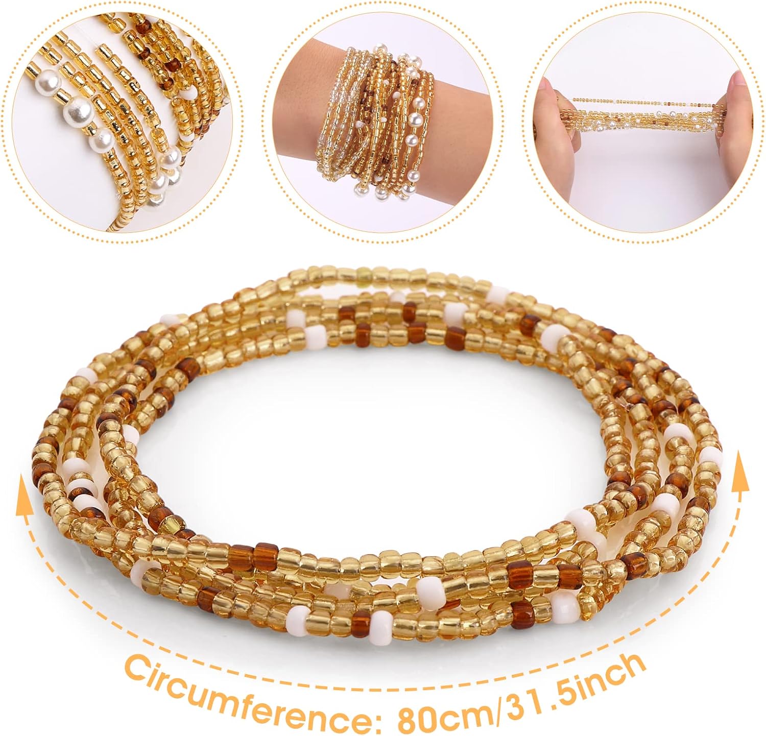 Waist Beads for Women Belly Be – Body Jewelry Helix Bewertung und Preis