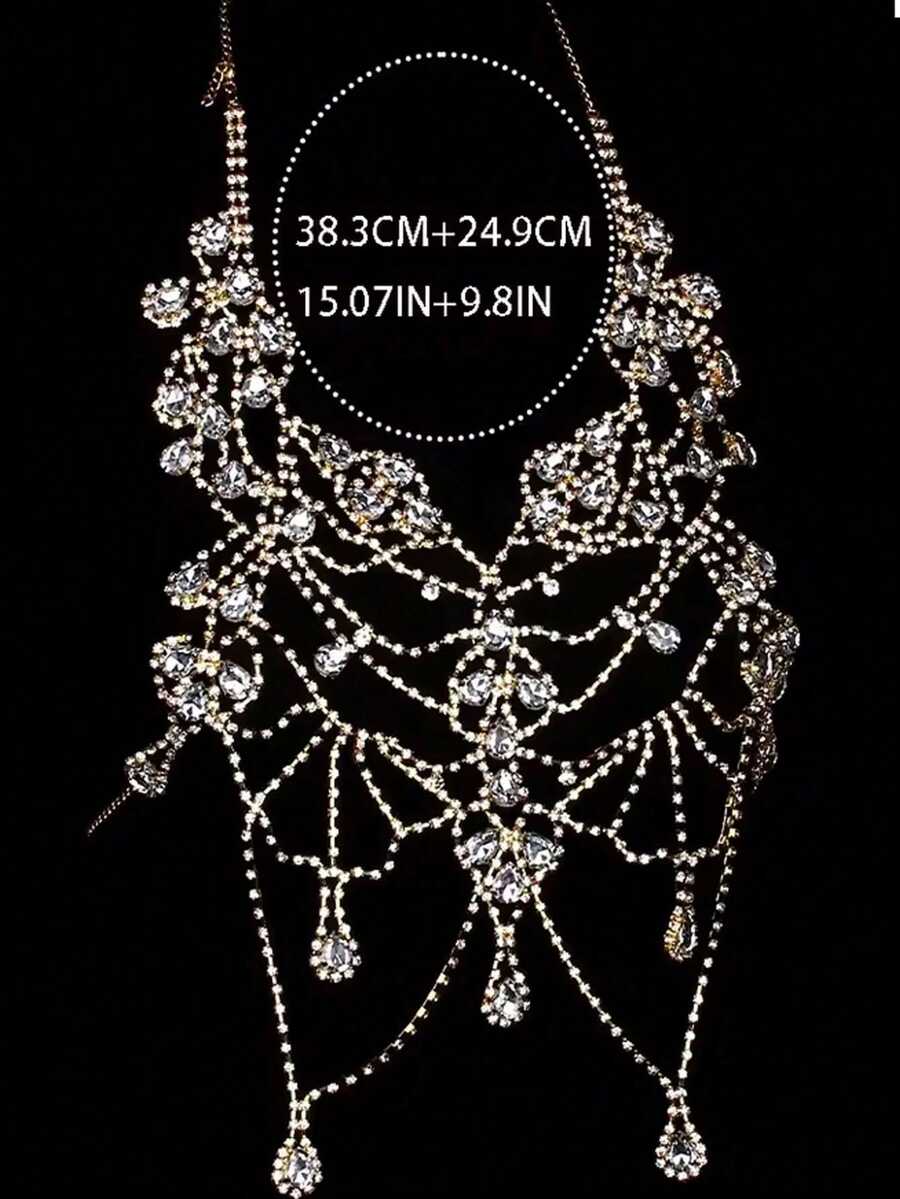 Rhinestone Body Chain Bra Neck – Body Jewelry Chain Bewertung und Preis