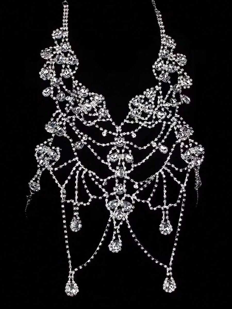 Rhinestone Body Chain Bra Neck – Body Jewelry Chain Bewertung und Preis