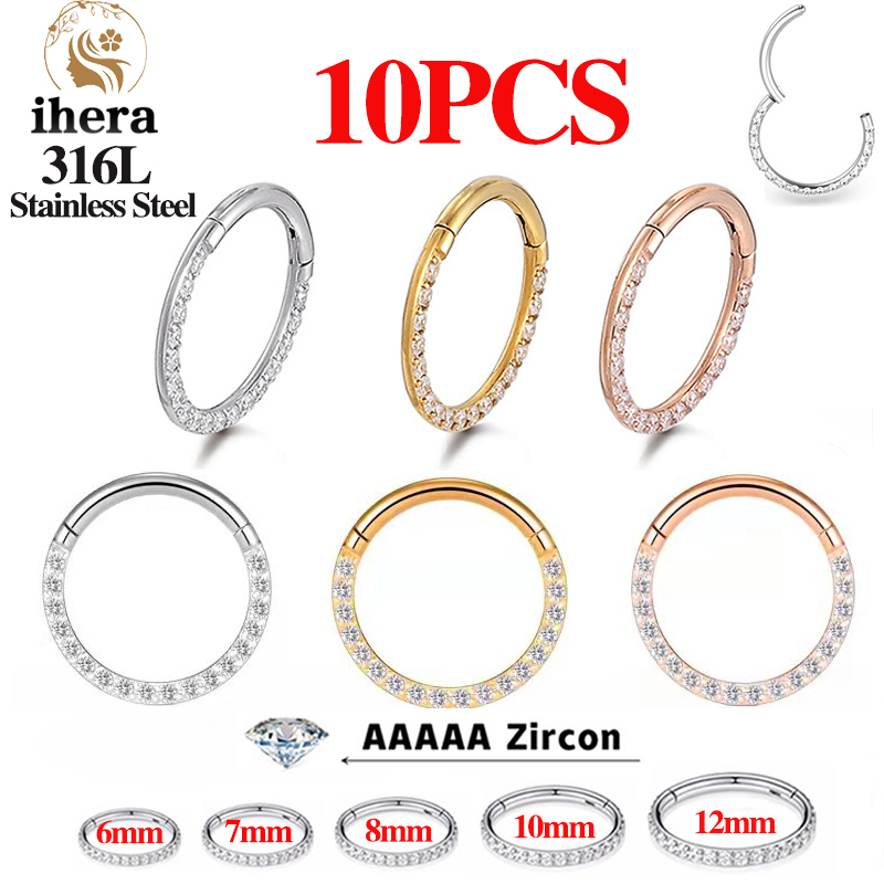 1/10PCS Stainless Steel Nose R – Body Jewelry Nose Bewertung und Preis