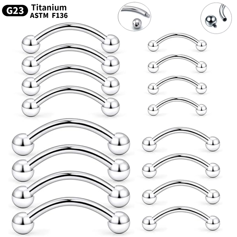 1Pc Titanium Piercing Curved B – Rook Curved Barbell Bewertung und Preis