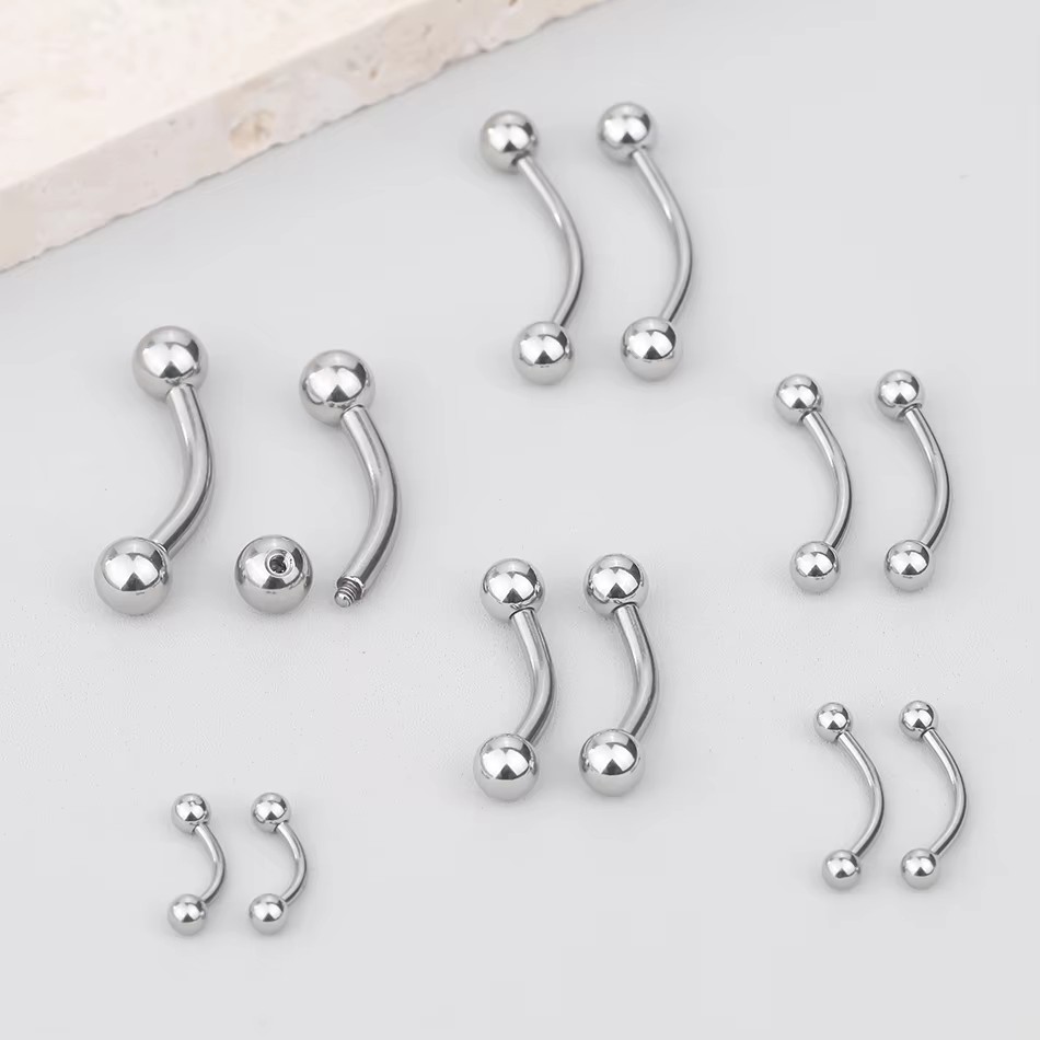 1Pc Titanium Piercing Curved B – Rook Curved Barbell Bewertung und Preis