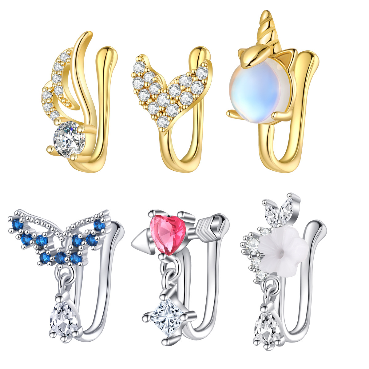 Fake Nose Piercing Jewelry Hig – Body Jewelry Nose Bewertung und Preis
