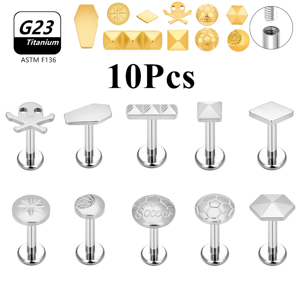 10PCS 16G G23 Titanium Stud Sk – Rook Curved Barbell Bewertung und Preis