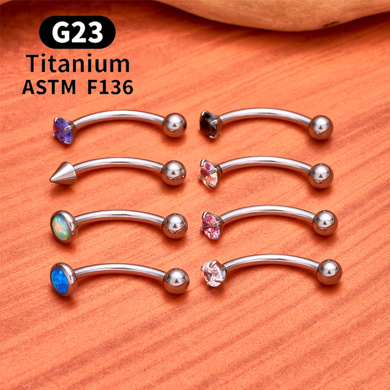 ASTM F136 Titanium Hexagram Ro – Rook Curved Barbell Bewertung und Preis