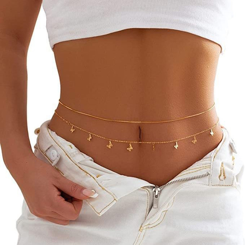 Fashion Simple Double Layer Be – Body Jewelry Chain Bewertung und Preis
