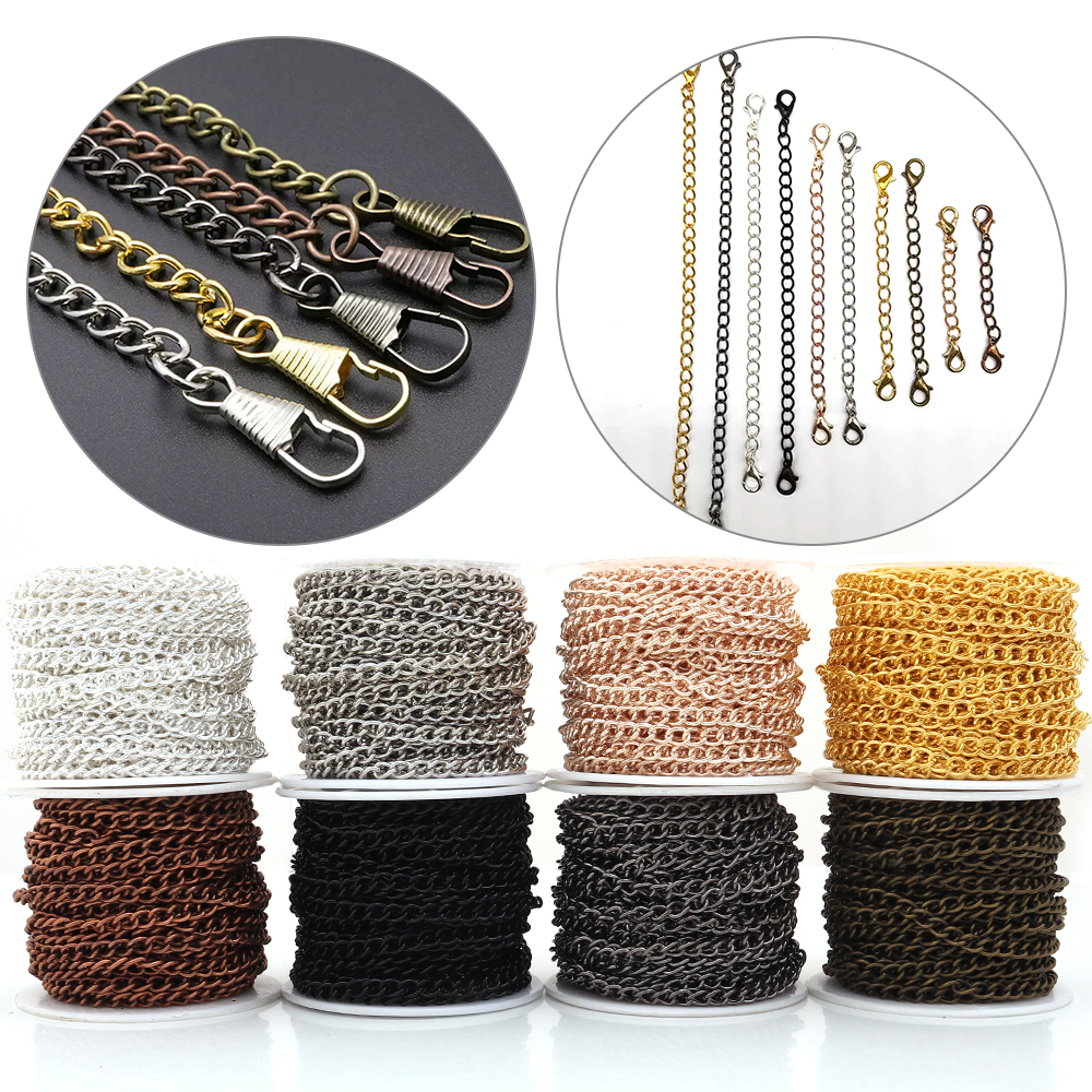 10yards/roll Flat 2-6mm Extens – Body Jewelry Chain Bewertung und Preis