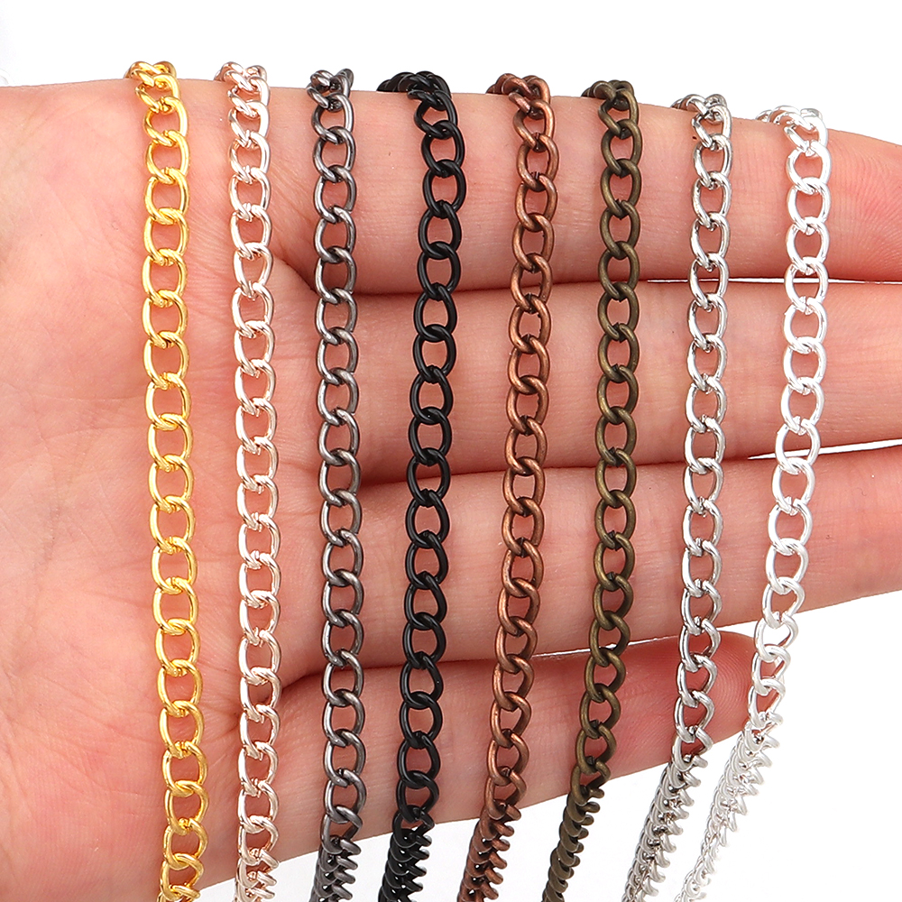 10yards/roll Flat 2-6mm Extens – Body Jewelry Chain Bewertung und Preis